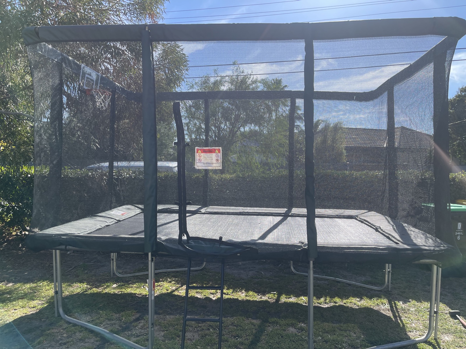 Completed trampoline job in Aspendale